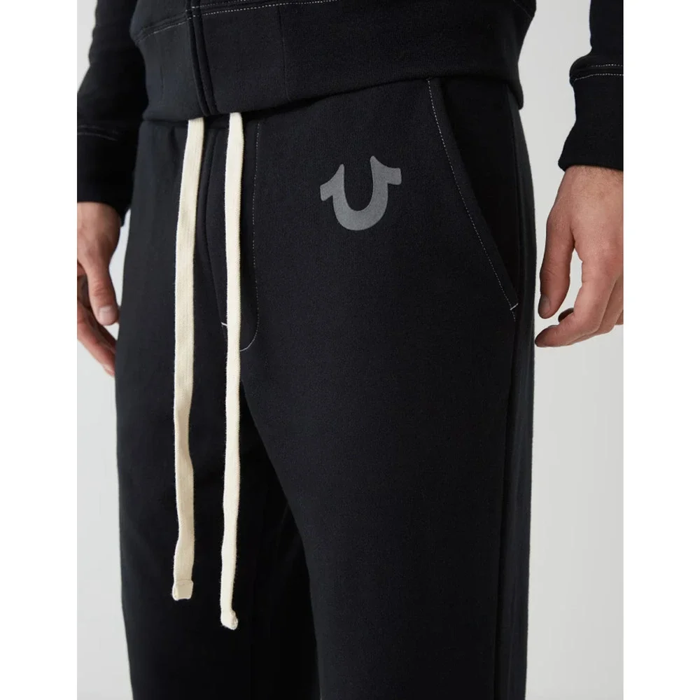 True Religion Men Classic Logo Jogger Black Size L